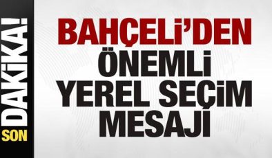 Bahçeli’den son dakika yerel seçim açıklaması