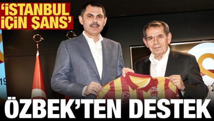 Galatasaray Başkanı Özbek: Murat Kurum İstanbul için şans