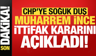 Son dakika haberi… Muharrem İnce’den CHP’ye soğuk duş! Seçim kararını duyurdu…