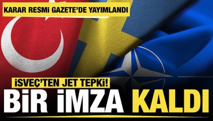 TBMM’nin İsveç kararı Resmi Gazete’de!