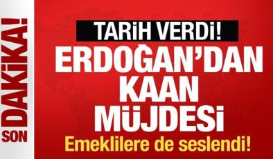 Erdoğan’dan KAAN müjdesi! Filoya gireceği tarihi açıkladı! Emeklilere de seslendi