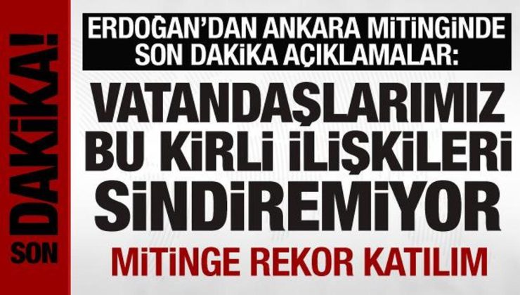 Son dakika: Cumhurbaşkanı Erdoğan’dan CHPye tepki: Matruşka ittifakı var!