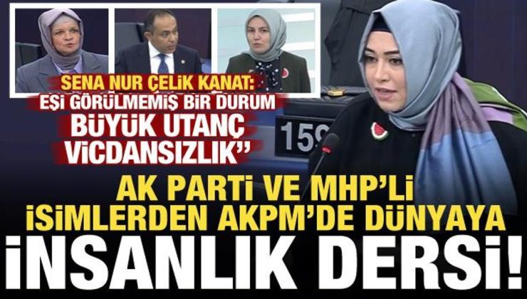 AK Parti ve MHP’li vekillerden AKPM’de dünyaya insanlık dersi