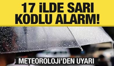 Meteoroloji’den 17 il için sarı kodlu alarm! Hem kuvvetli sağanak hem aşırı sıcak uyarısı