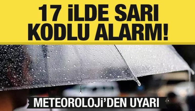 Meteoroloji’den 17 il için sarı kodlu alarm! Hem kuvvetli sağanak hem aşırı sıcak uyarısı