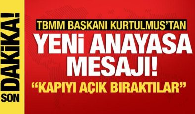 Numan Kurtulmuş’tan yeni anayasa açıklaması: Kapıyı açık bıraktılar