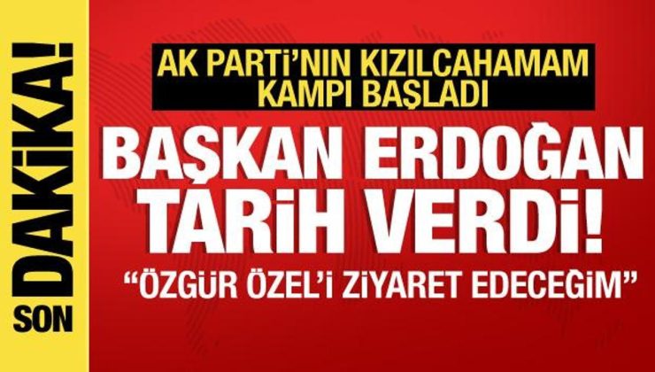 AK Parti Kızılcahamam Kampı başladı! Erdoğan: Son 3 seçimin muhasebesini yapacağız