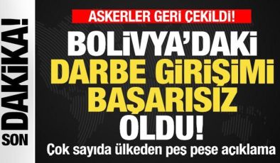 Bolivya’da askeri darbe! Ordu sokağa indi: Halka son dakika seferberlik çağrısı