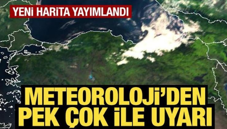 Meteoroloji yeni haritayı yayımladı: Toz aşınımı ve sağanak yağışa dikkat!