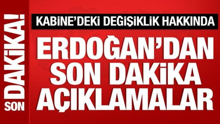 Cumhurbaşkanı Erdoğan’dan Kabine Toplantısı sonrası açıklamalar