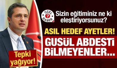 Deniz Yücel’e sert tepki: Gusül abdesti bilmeyenler dinimize karışıyor!