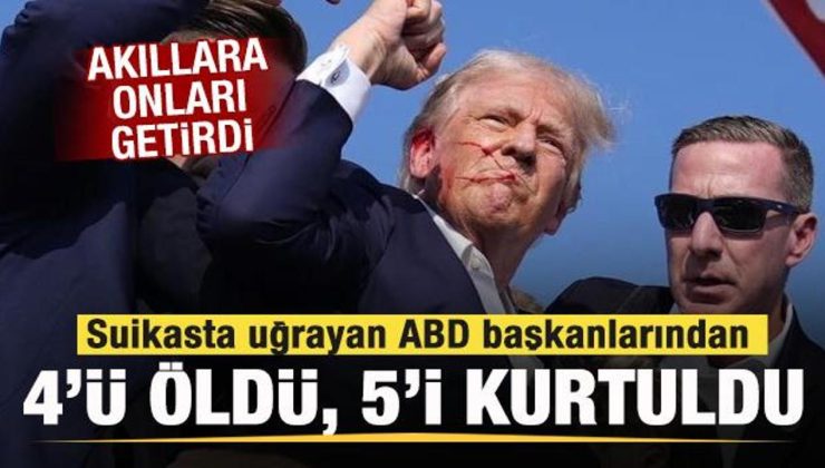 Suikasta uğrayan ABD başkanlarından 4’ü öldü, 5’i kurtuldu