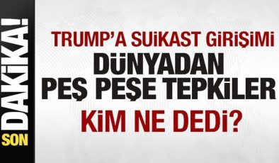 Trump’a suikast girişimi! Dünyadan peş peşe tepkiler