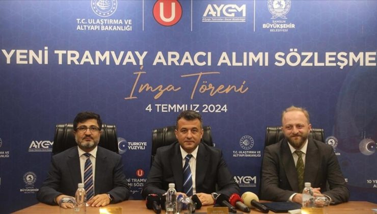 Ulaştırma ve Altyapı Bakanlığı Samsun’a 10 tramvay alacak