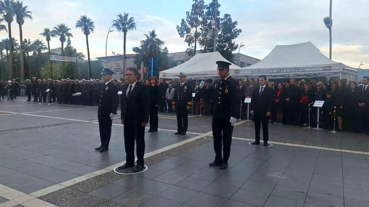 Atatürk’ün Ebediyete İrtihalinin 86. Yıl Dönümü Marmaris’te Anıldı