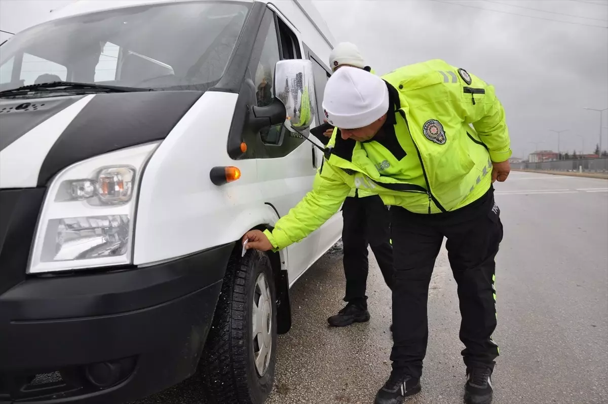 Kış Lastiği Denetimi Gümüşhacıköy’de